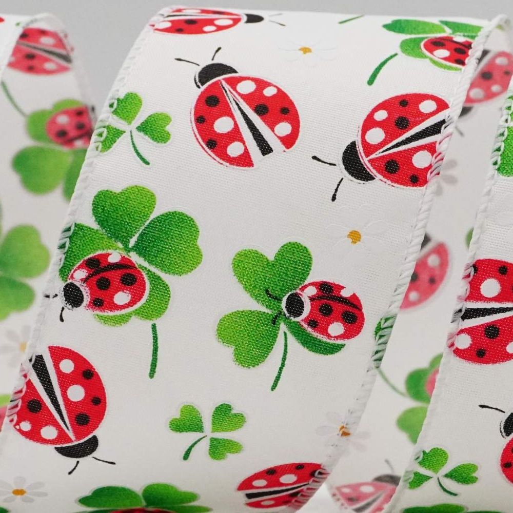 Весенняя ленточка с божьими коровками