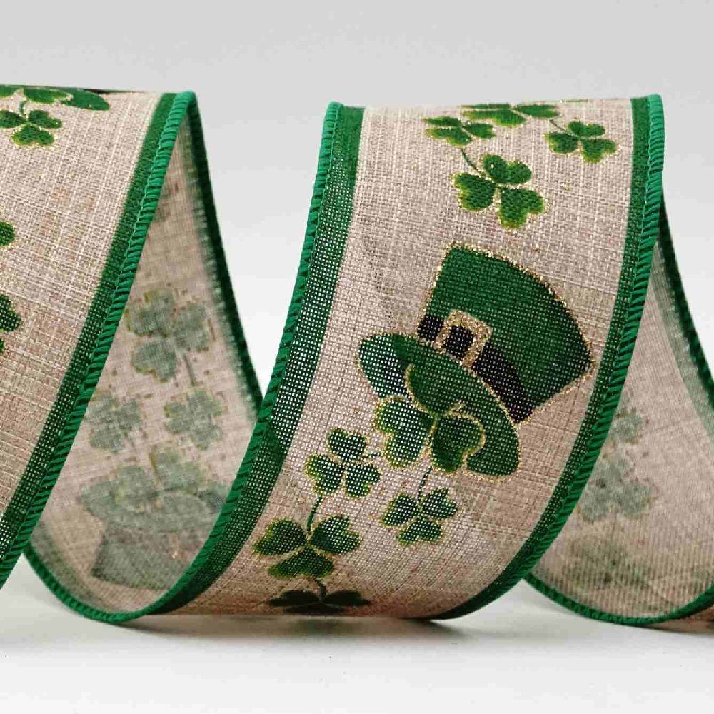 Chapeau et Ruban Trèfles de St. Patrick