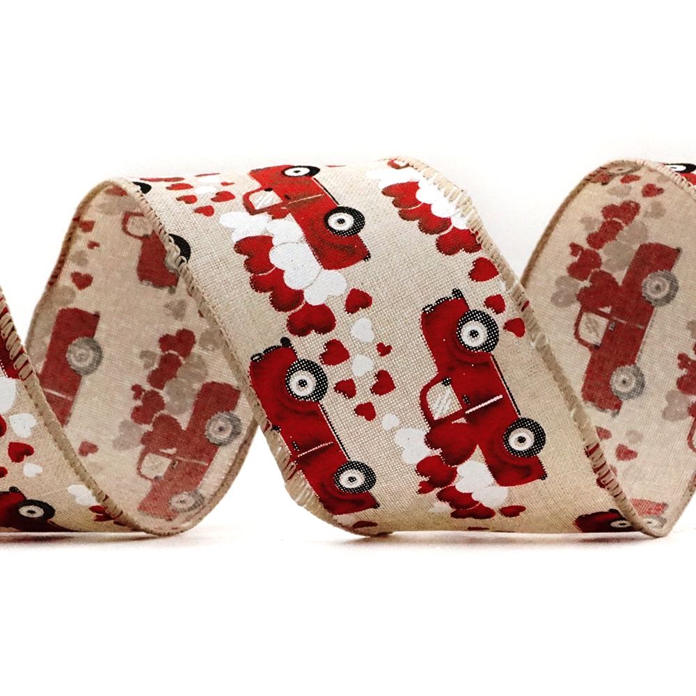 Wstążka z ciężarówką na Walentynki