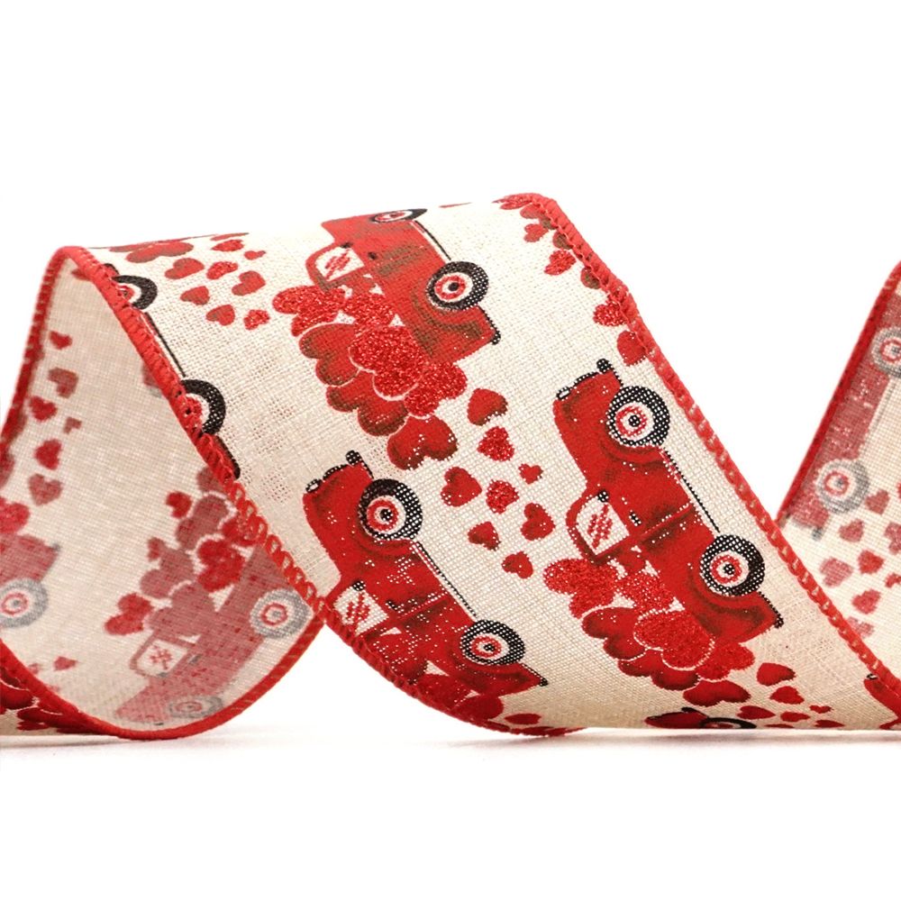 Wstążka z ciężarówką na Walentynki