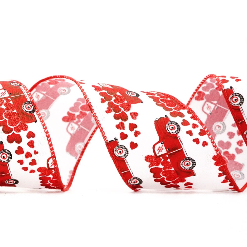 Wstążka z ciężarówką na Walentynki